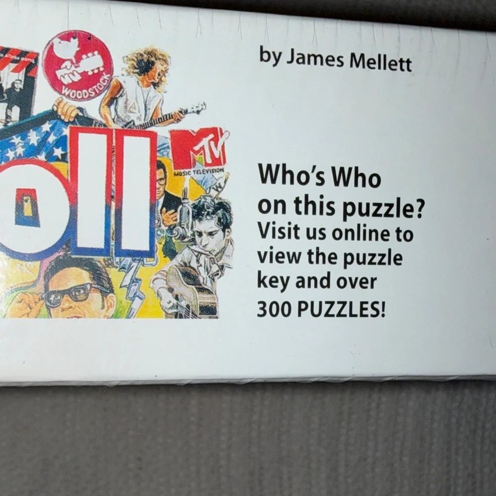 White Mountain‎ Rock 'n Roll Collage Puzzle NEW